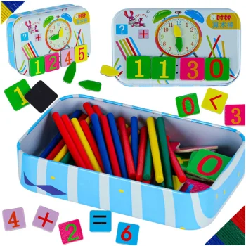 Kids Educational Set: Learning the Clock and Basic Math