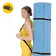 4FIZJO Large Non-Slip Exercise Mat TPE 200x125x2 cm, Light Blue
