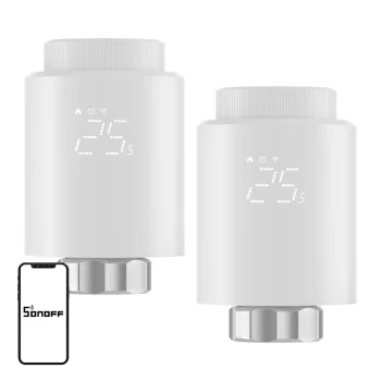 Sonoff TRVZB ZigBee Thermostatic Head, 2-Pack