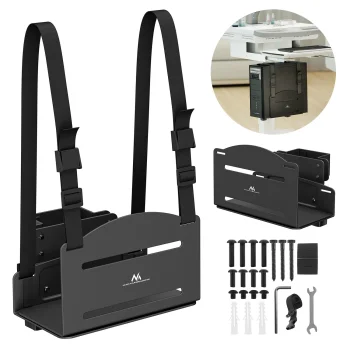 Maclean MC-116 B PC CPU Wall Mount, 122-212mm, 10kg, Black