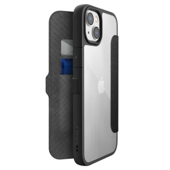 Raptic Urban Folio Wallet Case for iPhone 14 Plus, MagSafe, Black