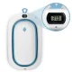 Ricokids RK-287 Foldable Baby Bath Tub with Stand, Thermometer and Cushion, White/Blue