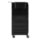 Gabbiano 68B Hairdressing Trolley, Black