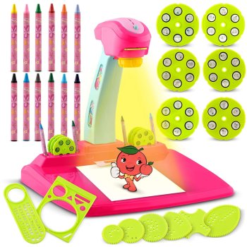 Kids Drawing Projector Art Toy Ricokids 772000, Pink