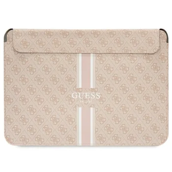 Guess 4G Printed Stripes Laptop Sleeve up to 16", Pink