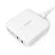 Choetech PD8008 100W GaN fast charger 2x USB-A / 2x USB-C - white