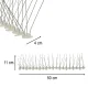 Metal Bird and Pigeon Repellent Spikes 50x11x4 cm