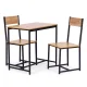 Modernhome Furniture Set: Table and 2 Chairs, Oak Color