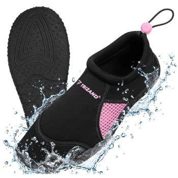 Trizand Water Shoes, Black/Pink, Size 38