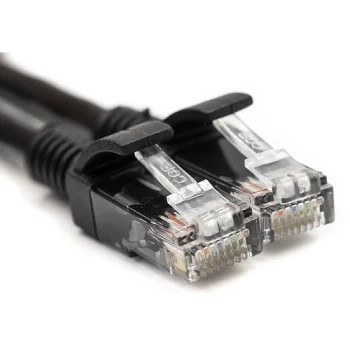 Black Cat5E UTP Ethernet Patch Cable 20m