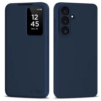 Tech-Protect Smart Wallet Case for Samsung Galaxy S26 FE, Matte Navy Blue