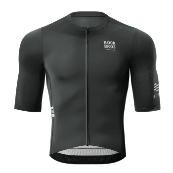 Rockbros ROAD TO SKY Men's Short Sleeve Cycling Jersey M - Black