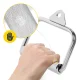 4FIZJO Single Revolving Cable Attachment Handle, Silver