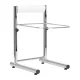 Pedicure Footbath with Adjustable Height Stand Chrome