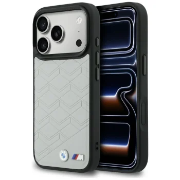 BMW M Shape Logo MagSafe Case for Apple iPhone 17 Pro Max, Gray
