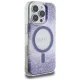 Guess HC Resin Bottom Glitter MagSafe Phone Case Cover iPhone 16 Pro Max - purple