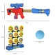 Target Shooting Game Set with Toy Gun and 12 Soft Foam Balls