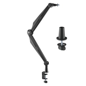 NanoRS RS422 Microphone Boom Arm Stand, 3/8" & 5/8", 1kg, Black
