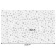 Ruhhy Christmas Tablecloth with Snowflakes, 220x140 cm, White/Silver
