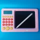 Maxlife MXWB-01 Creative Writing Drawing Graphic Board Tablet with Calculator + Stylus, Pink