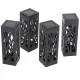 Ikonka KX4972 Garden Solar LED Lamp with Openwork Pattern, 4 pcs