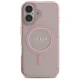 Guess iPhone 16 Case IML Glitter Circle MagSafe, Pink