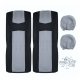 Universal Car Seat Covers Full Set, Black and Grey