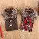 Christmas Wine Bottle Cover Sweater Decoration, Brown
