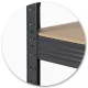 Humberg HR-855 Metal Shelving Unit / Workbench, 180x100x60 cm, Black