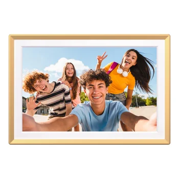 Arzopa D14 Golden 14" Digital Photo Frame, Gold