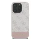 Guess 4G Bottom Stripe Phone Case Cover iPhone 16 Pro Max - Pink