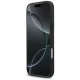 Mercedes iPhone 17 Pro Max Case Leather Laurel Leaves Stripes MagSafe, Black
