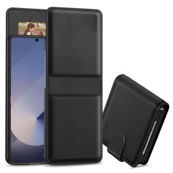 Tech-Protect Wallet Case for Samsung Galaxy Z Flip 6 / 7 FE Black