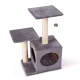 Pethaus Cat Scratching Post with House and Toy, 71 cm, Light Grey