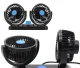 Dual Car Fan USB, Black