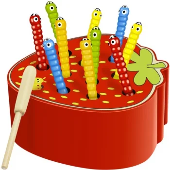Kruzzel Wooden Strawberry Worm Game