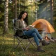 MultiGarden Folding Camping Chair with Adjustable Backrest