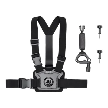 DJI Osmo Action bike accessory kit with handlebar and chest mounts