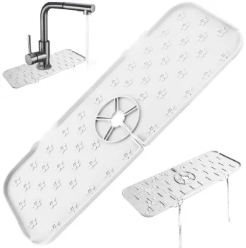 Silicone Sink Drip Pad DA24B, White