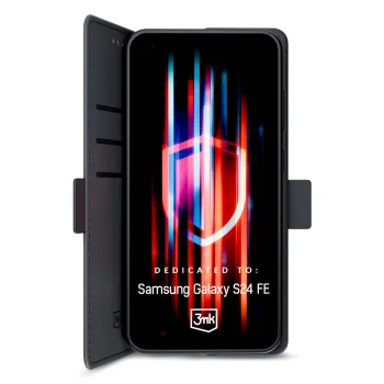 3mk Protection Samsung Galaxy S24 FE Wallet Case, Black