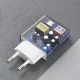GaN Dudao A30EU 30W USB-A / USB-C Wall Charger - White