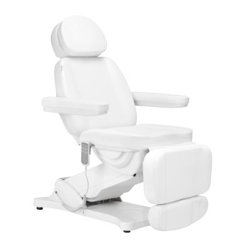 Electric Cosmetic Chair Sillon Classic 3 Motors White