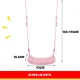 Kruzzel Plastic Swing for Kids, Pink