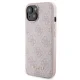 Apple iPhone 15 6.1\'\' Guess 4G Metal Logo + 5000mAh MagSafe Power Bank Case Cover, Pink
