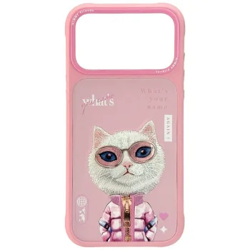 Nimmy Cool&Cute 2.0 Cat Case for iPhone 17 Pro Max, Pink