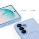 Tech-Protect Magmat MagSafe Case for Samsung Galaxy S26, Matte Sky Blue