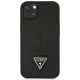 Guess Saffiano Triangle Logo Case for iPhone 14 Plus - Black