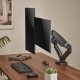 Dual Monitor Spring-Assisted Desk Mount 17\"-32\" Black