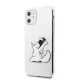 Karl Lagerfeld Choupette Fun dėklas iPhone 11 / XR, skaidrus