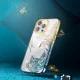 Kingxbar Phoenix Case for iPhone 14 Plus with Crystals, Gold and Blue